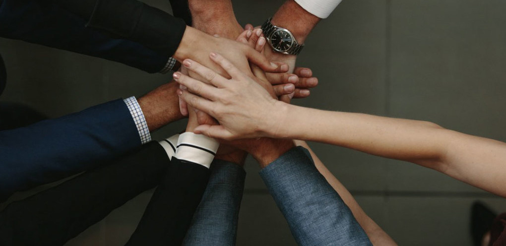 hands together