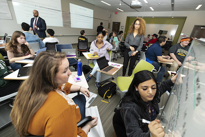 students in a conflict resolution class