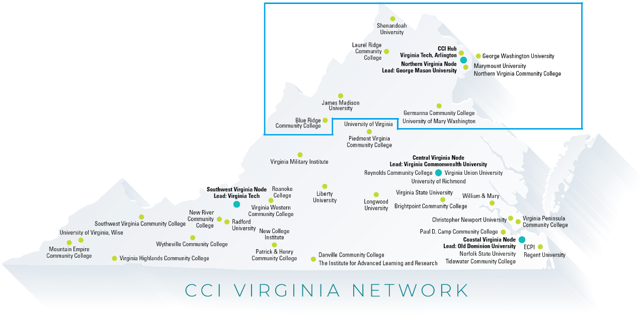 CCI NoVa Node map