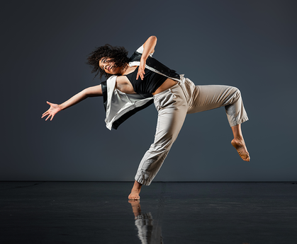 A performer caught mid-movement at NSCD. Photo by Elly Welford