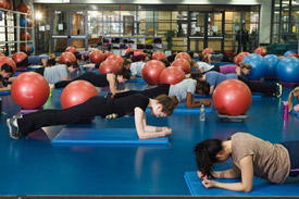 Kickboxing class