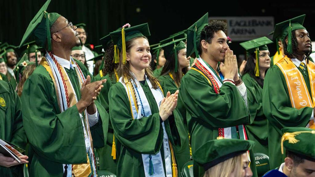 Graduates appear hopeful as the 2025 commencement exercises get underway