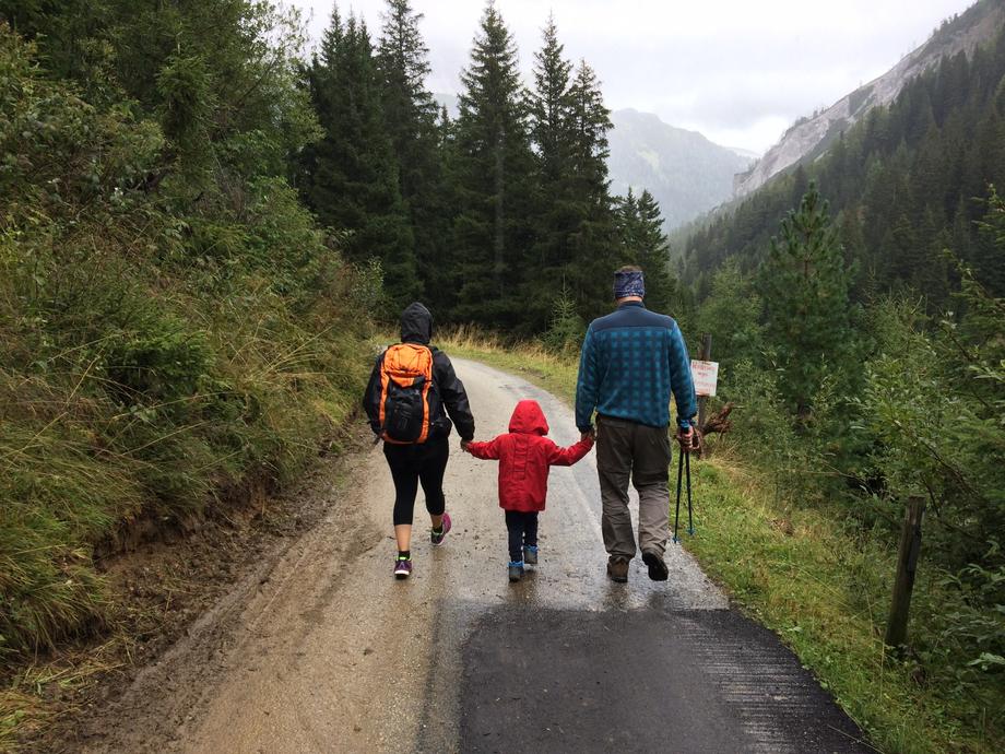 Family Hiking Photo Provided by Alberto Casetta via Unsplash