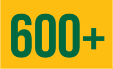 600+