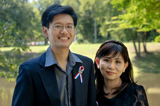 An Nguyen and his mother Tu HoNguyen