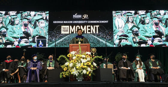 commencement platform party