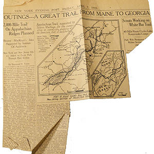  The first newspaper column (1922) about the trail idea, by Raymond Torrey, later an ATC officer and leading of the first specific A.T. miles built in Harriman-Bear Mountain State Park (1922-23).