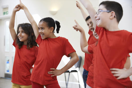 students performing