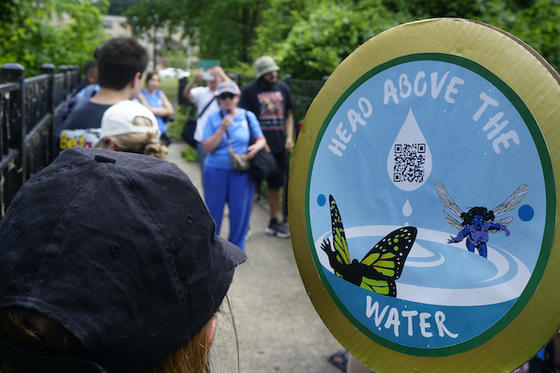 Participants during the Head Above the Water walk in D.C. Photo by Shayla Brown.