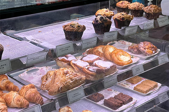 Baked goods from De Clieu Coffee and Sandwich shop. Photo by Office of University Branding.