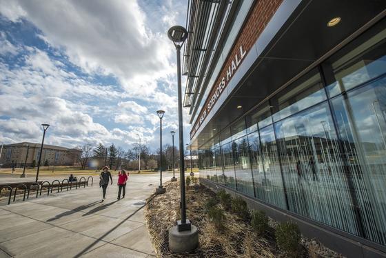 Peterson Hall with people entering