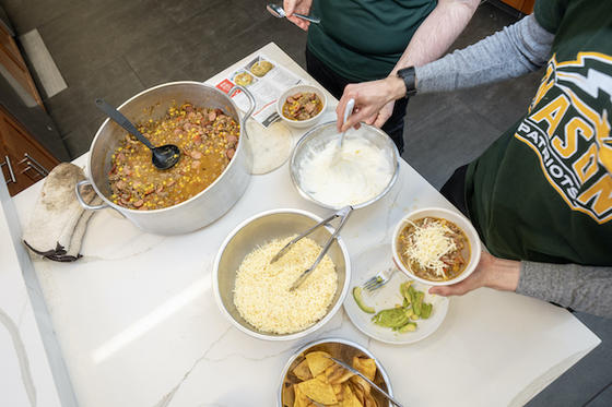 Green Chili, Turkey Chili prepared by registered dietician students. Photo by Evan Cantwell/Creative Services.