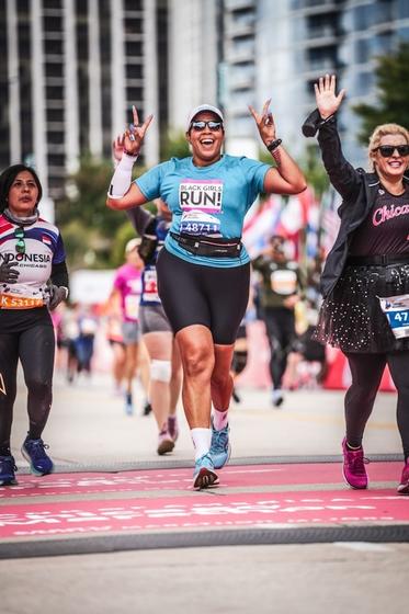Jay Ell at one of the Black Girls RUN! marathons. Photo provided.