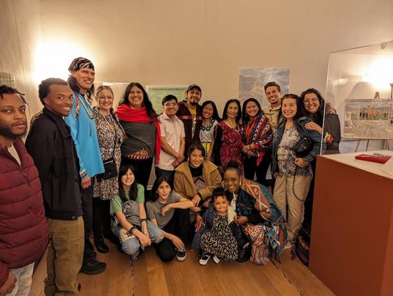 Gabrielle Tayac and her students. Photo by James Wells.