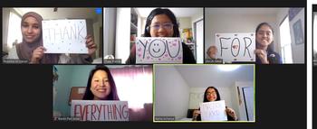 Sprinterns give thanks
