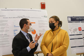 Jake Rodriguez, MHA '21, discusses his practicum project.