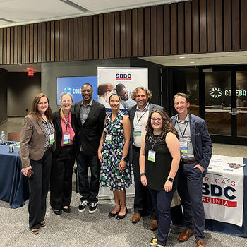 SBDC team members from the IBD and Charlottesville office at the Global Launchpad conference