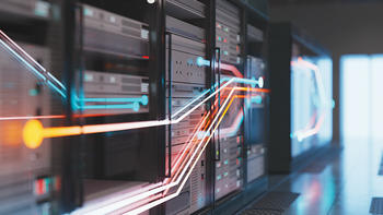 Stock image of servers