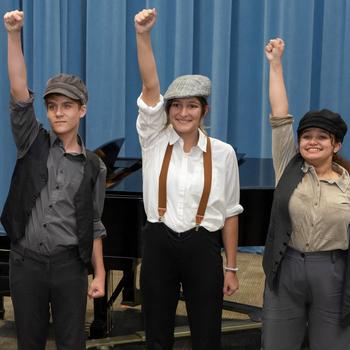 Mason Community Arts Academy perform selections from Newsies.