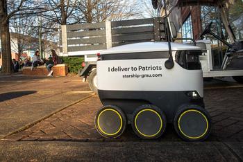 Starship robot on campus