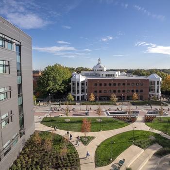 wilkins plaza from above