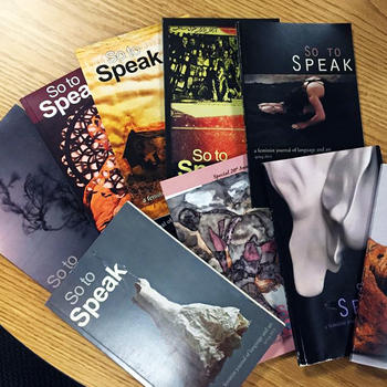 So to Speak journals over the years