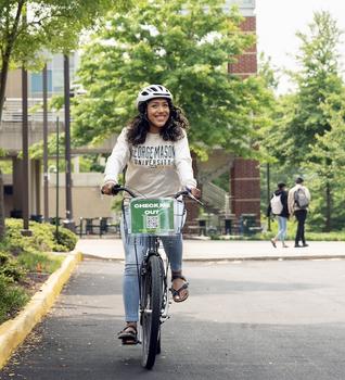 girl on a bike