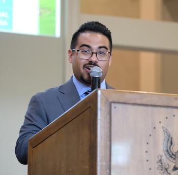 Enrique Carrero, BA ’17. He is a Mason alum and an EIP alum.