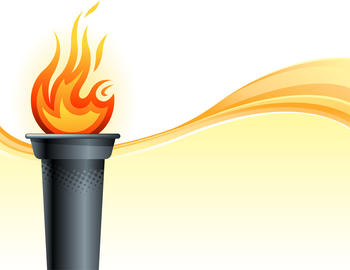 Illustration of the Olympic torch